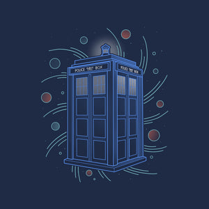 Neon Line-Art Time And Space Box