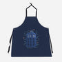 Neon Line-Art Time And Space Box-Unisex-Kitchen-Apron-Astrobot Invention