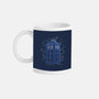 Neon Line-Art Time And Space Box-None-Mug-Drinkware-Astrobot Invention