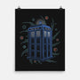 Neon Line-Art Time And Space Box-None-Matte-Poster-Astrobot Invention