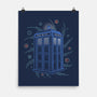 Neon Line-Art Time And Space Box-None-Matte-Poster-Astrobot Invention