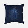 Neon Line-Art Time And Space Box-None-Removable Cover w Insert-Throw Pillow-Astrobot Invention