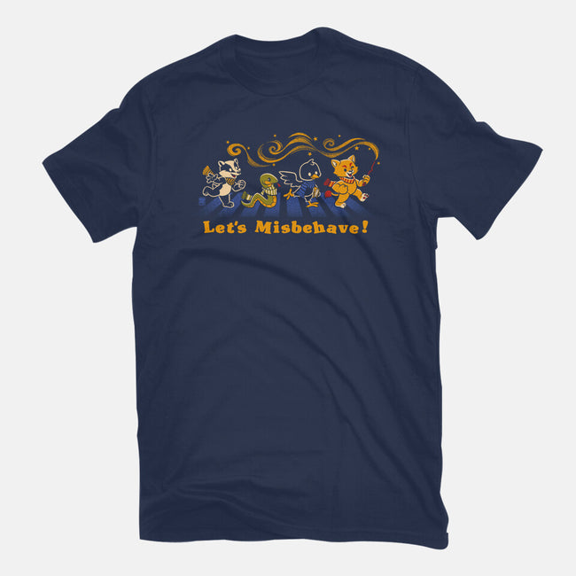 Let's Misbehave Magic Animals-Womens-Basic-Tee-worlddominationforcats