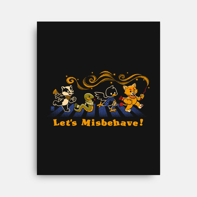 Let's Misbehave Magic Animals-None-Stretched-Canvas-worlddominationforcats