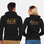 Let's Misbehave Magic Animals-Unisex-Zip-Up-Sweatshirt-worlddominationforcats