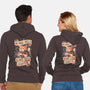 Magic Trick Cat-Unisex-Zip-Up-Sweatshirt-eduely