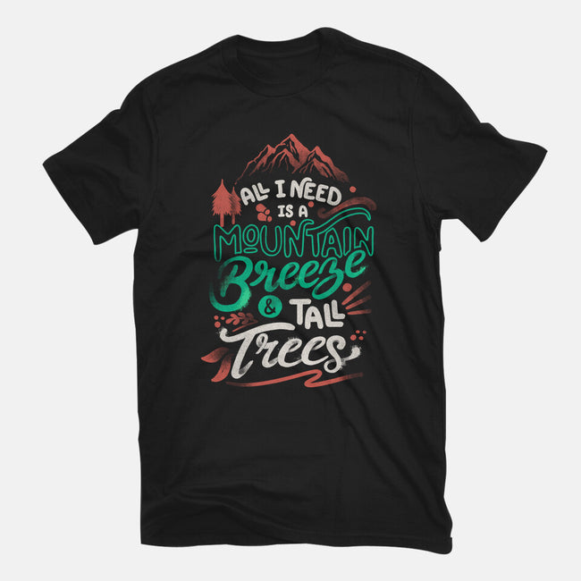 Mountain Breeze And Tall Trees-Youth-Basic-Tee-tobefonseca