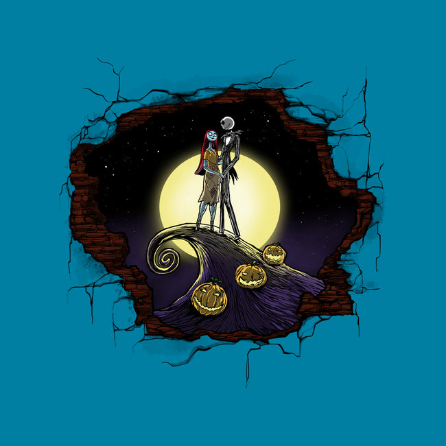 Nightmare Through The Wall-None-Fleece-Blanket-zascanauta