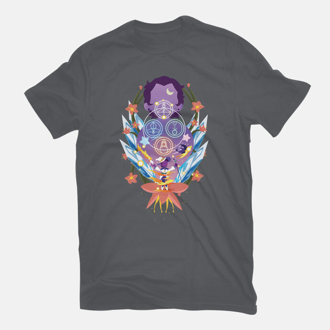 The Witch Of Glyphs-Womens-Fitted-Tee-SwensonaDesigns