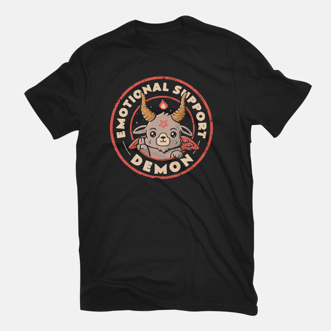 Emotional Support Demon-Youth-Basic-Tee-eduely