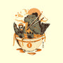 Monster's Ramen Bowl-None-Memory Foam-Bath Mat-ilustrata