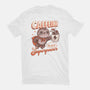 Caffeine Is My Superpower-Womens-Fitted-Tee-ricolaa