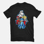 My Robot Family-Unisex-Basic-Tee-nickzzarto