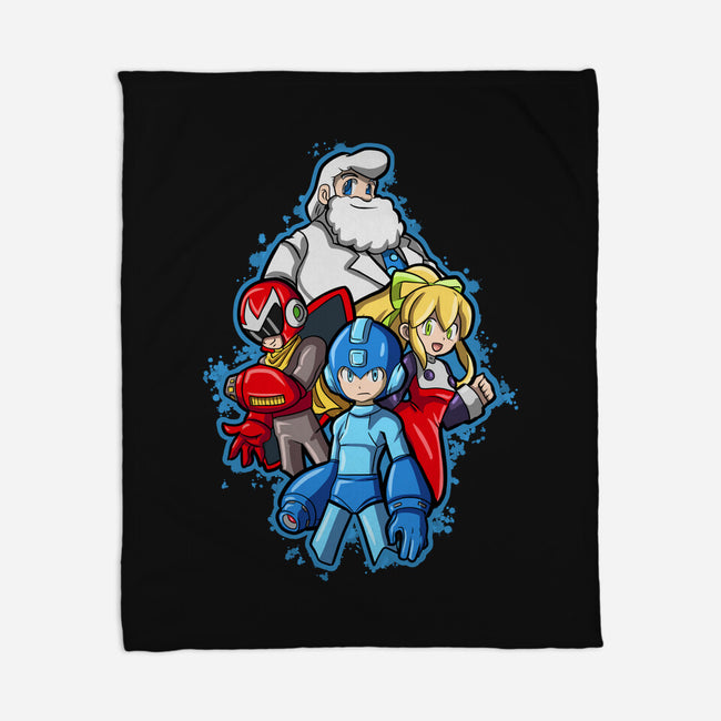 My Robot Family-None-Fleece-Blanket-nickzzarto