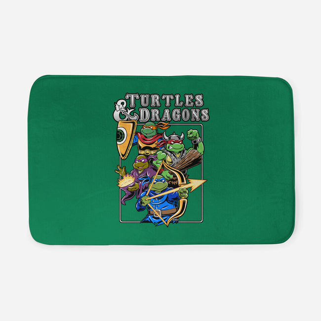 Turtles And Dragons-None-Memory Foam-Bath Mat-Andriu