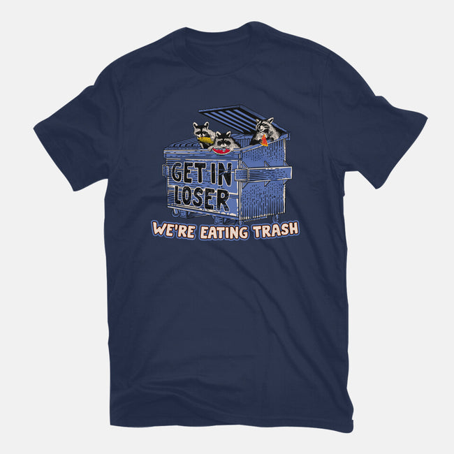 Get In Loser We're Eating Trash-Womens-Fitted-Tee-rocketman_art