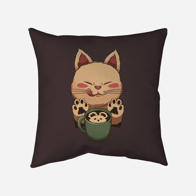 Kitty Latte-None-Removable Cover-Throw Pillow-tobefonseca