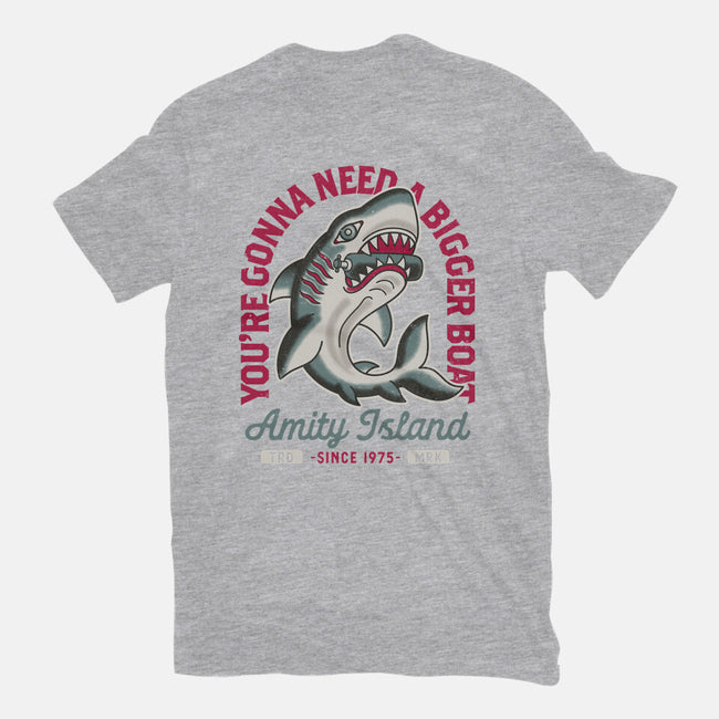 Amity Island Shark Tattoo-Unisex-Basic-Tee-Nemons