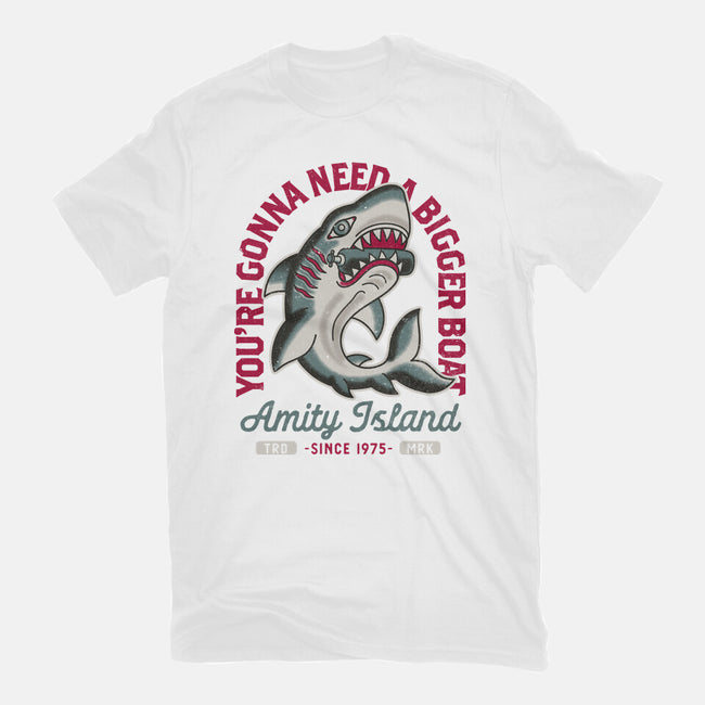 Amity Island Shark Tattoo-Unisex-Basic-Tee-Nemons