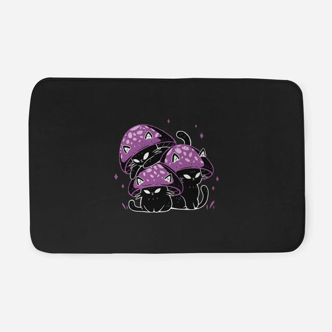 Mushroom Cats-None-Memory Foam-Bath Mat-xMorfina