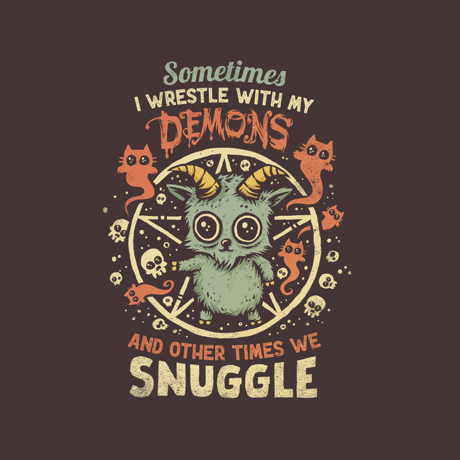 I Wrestle With My Demons-None-Fleece-Blanket-kg07
