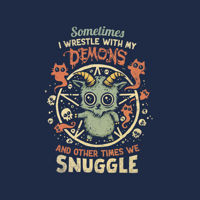 I Wrestle With My Demons-None-Fleece-Blanket-kg07