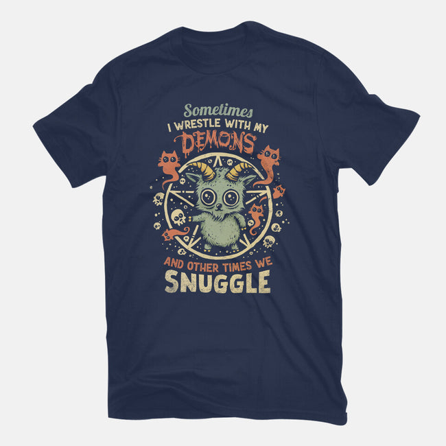 I Wrestle With My Demons-Youth-Basic-Tee-kg07