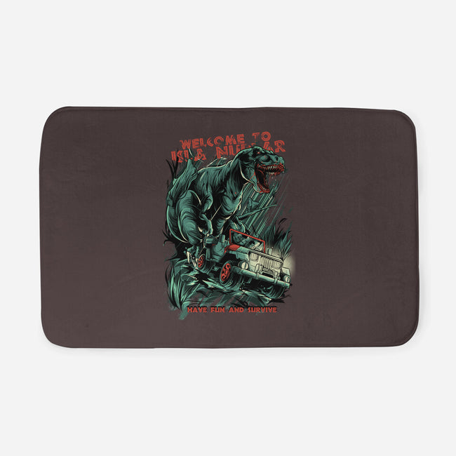 Welcome To Isla Nublar-None-Memory Foam-Bath Mat-Guilherme magno de oliveira