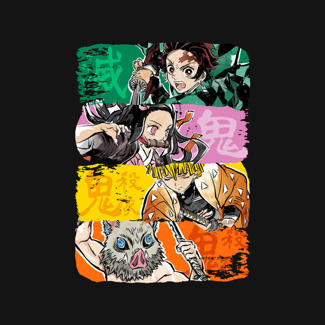 Demon Brushstrokes-None-Stretched-Canvas-DrMonekers