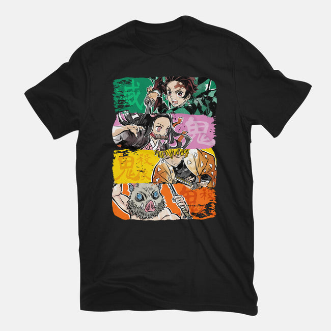 Demon Brushstrokes-Youth-Basic-Tee-DrMonekers