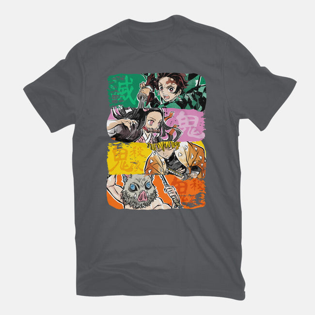 Demon Brushstrokes-Womens-Fitted-Tee-DrMonekers