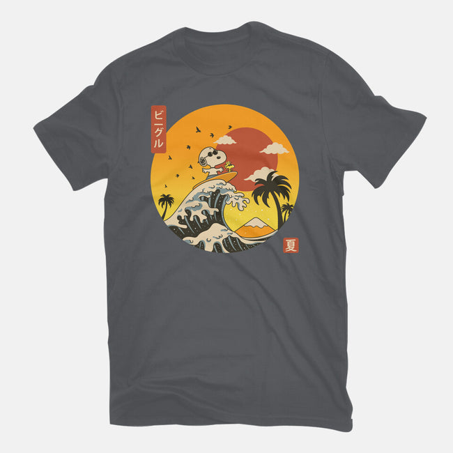The Great Beagle Off Kanagawa-Mens-Basic-Tee-retrodivision