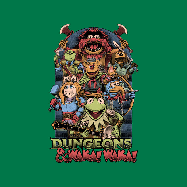 Dungeons And Waka Waka-None-Stretched-Canvas-Studio Mootant