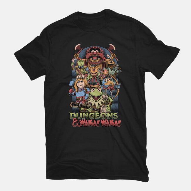 Dungeons And Waka Waka-Womens-Fitted-Tee-Studio Mootant