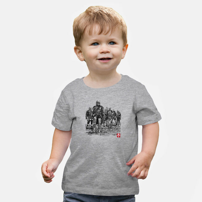 Seven Mandalorians-Baby-Basic-Tee-DrMonekers