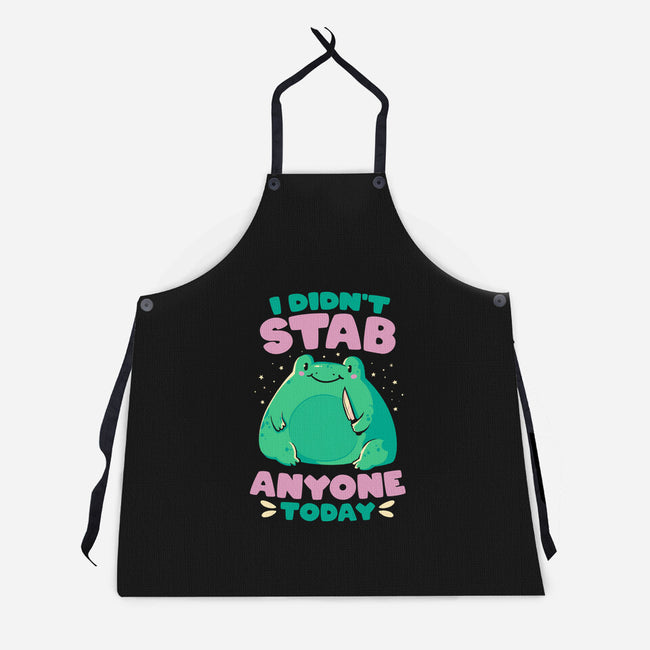 I Didn't Stab Anyone Today-Unisex-Kitchen-Apron-eduely