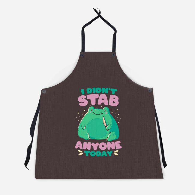 I Didn't Stab Anyone Today-Unisex-Kitchen-Apron-eduely