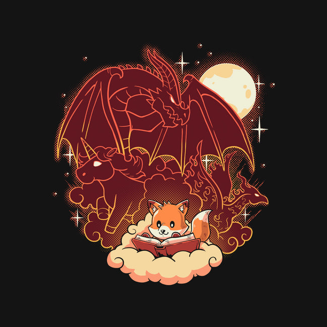 Fox Fantasy Book-Mens-Basic-Tee-koalastudio
