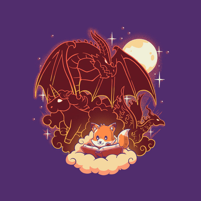 Fox Fantasy Book-Mens-Basic-Tee-koalastudio