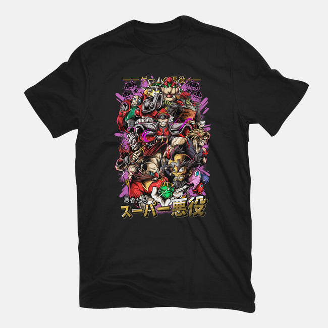 Retro Villains-Unisex-Basic-Tee-Conjura Geek