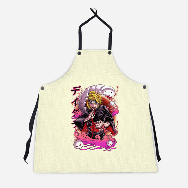 Explosive Ninja-Unisex-Kitchen-Apron-Conjura Geek