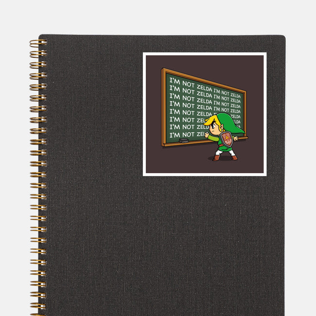 Not Zelda-None-Glossy-Sticker-Barbadifuoco