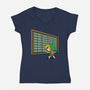 Not Zelda-Womens-V-Neck-Tee-Barbadifuoco