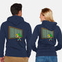 Not Zelda-Unisex-Zip-Up-Sweatshirt-Barbadifuoco