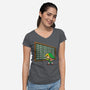 Not Zelda-Womens-V-Neck-Tee-Barbadifuoco
