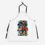 Nostalgic Heroes-Unisex-Kitchen-Apron-Conjura Geek