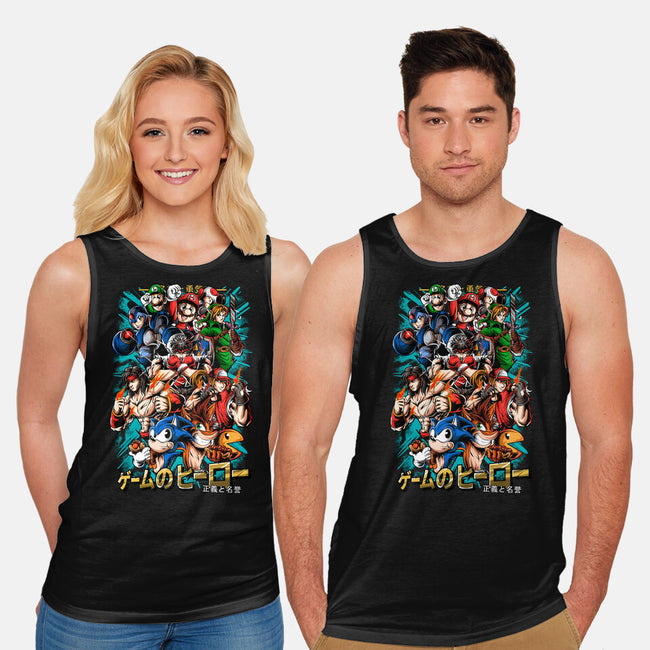 Nostalgic Heroes-Unisex-Basic-Tank-Conjura Geek
