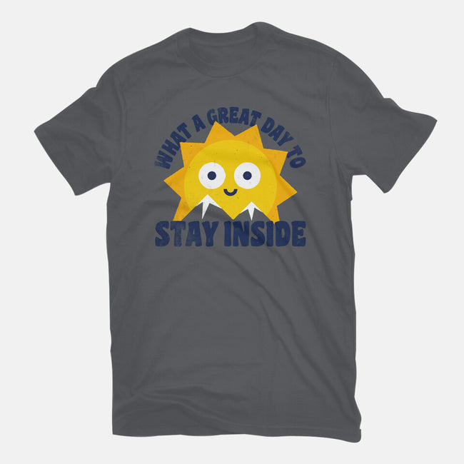 Great Day To Stay Inside-Unisex-Basic-Tee-zawitees