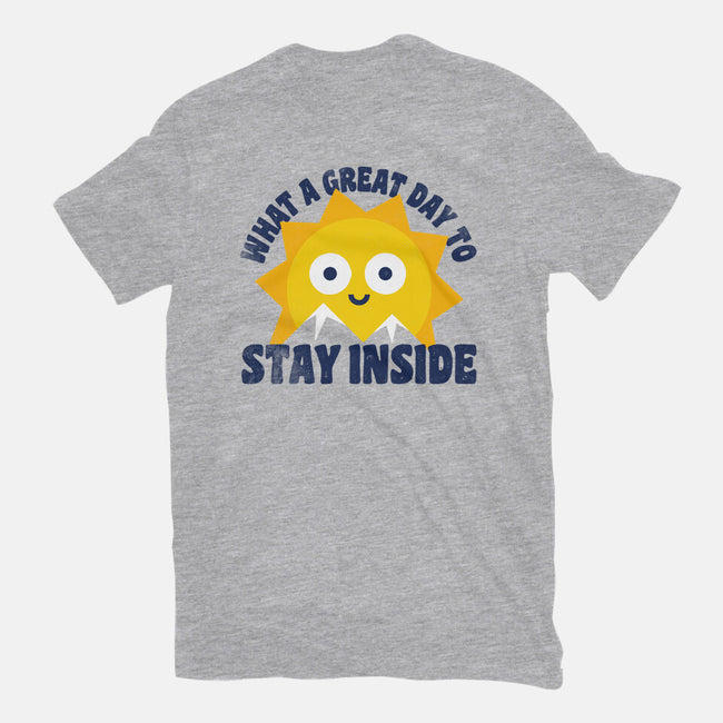 Great Day To Stay Inside-Unisex-Basic-Tee-zawitees