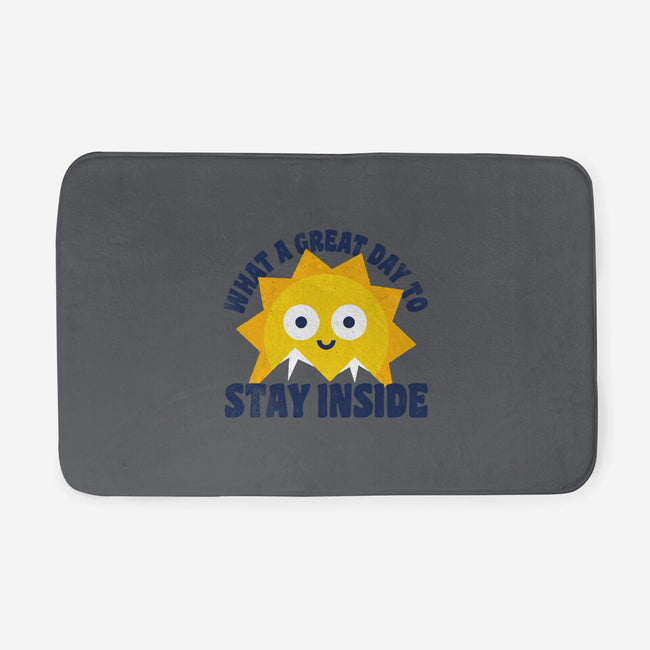 Great Day To Stay Inside-None-Memory Foam-Bath Mat-zawitees